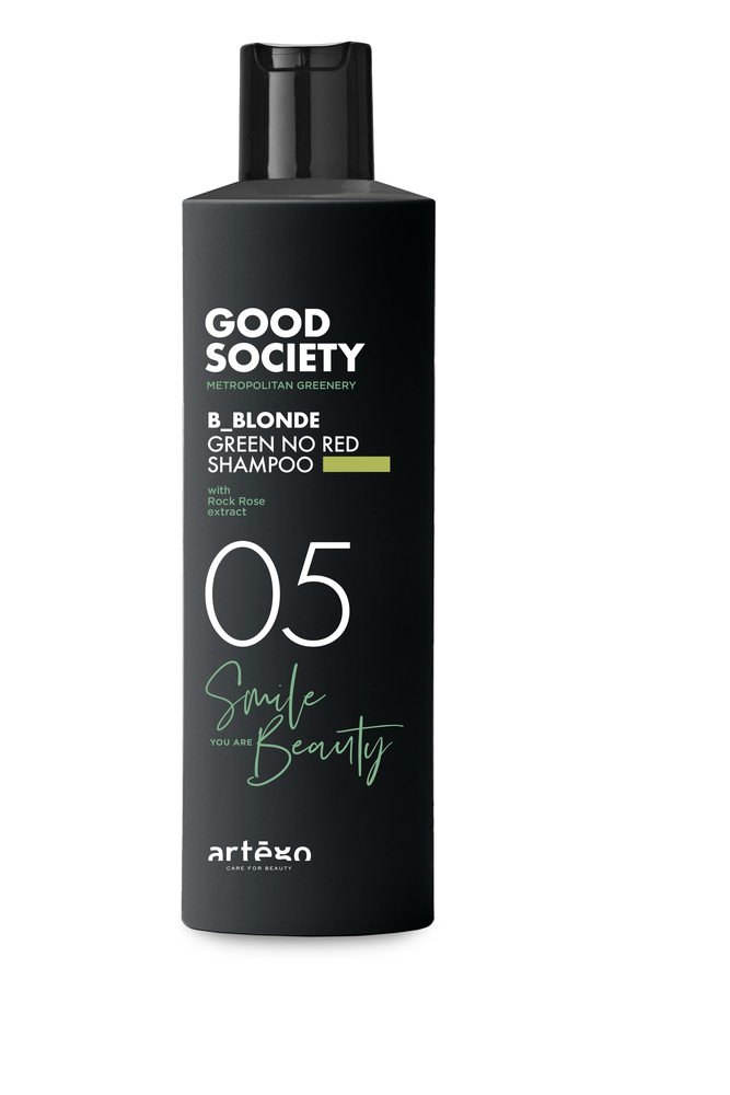 01-105130 GOOD SOCIETY 05 B_BLONDE GREEN NO RED SHAMPOO 250ML